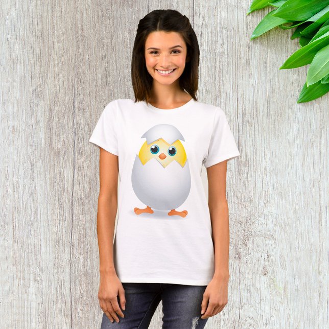 Chick Hatching Gult Chicken T-Shirt (Skapare uppladdad)