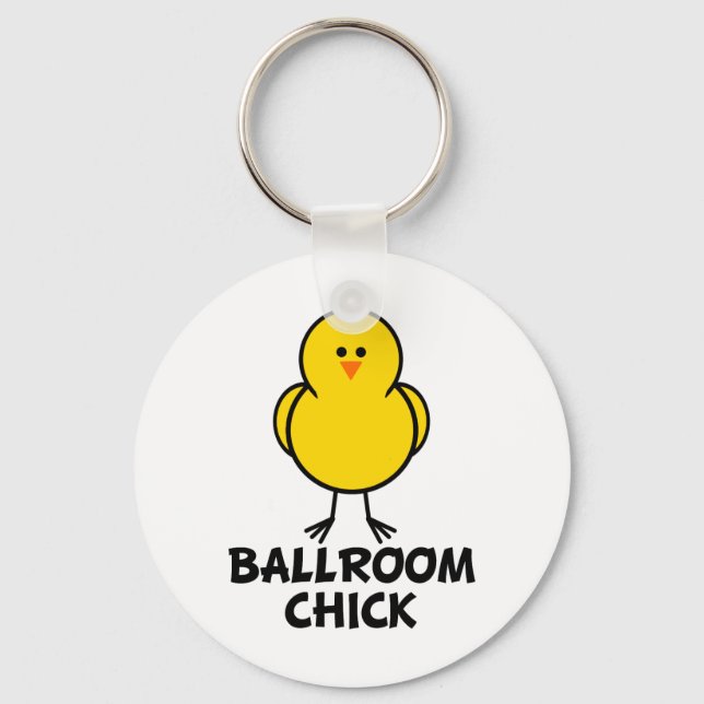 Chick i ballroom nyckelring (Framsida)
