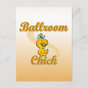 Chick i ballroom vykort