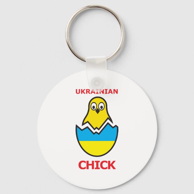 Chick i Ukraina Nyckelring (Framsida)