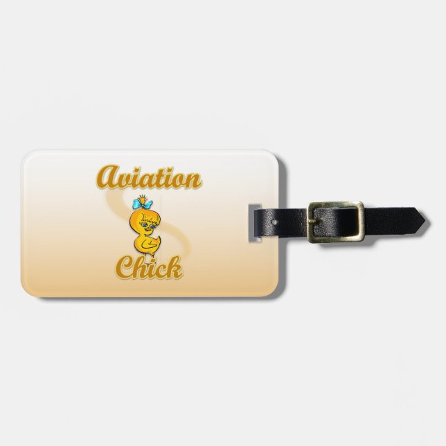 Chick inom luftfarten bagagebricka (Horisontell Framsida)