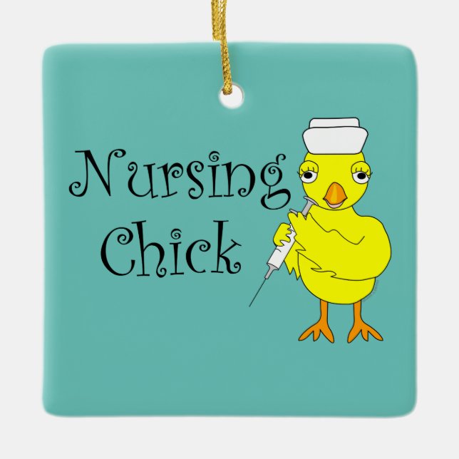 Chick Julgransprydnad Keramik (Framsida)