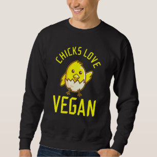 Chick Kärlek Vegan Lång Ärmad Tröja