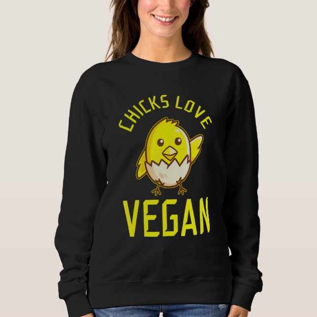 Chick Kärlek Vegan T Shirt (Framsida)
