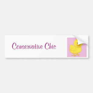 chick konservativ chic bildekal