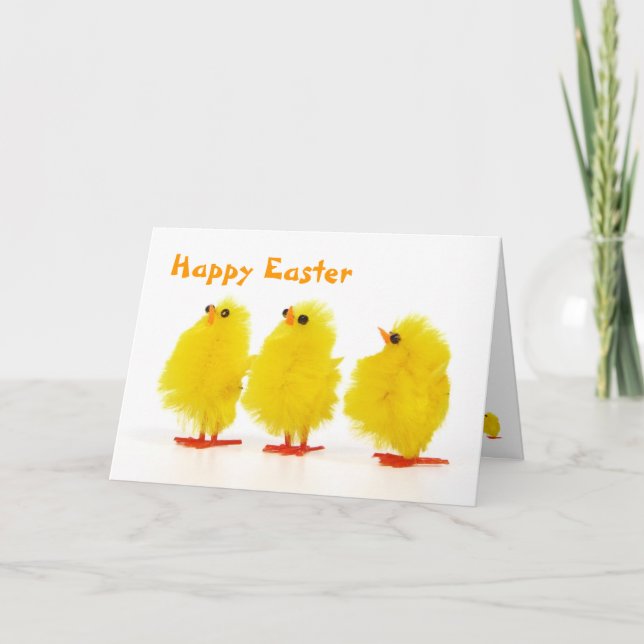 chick-kort för Påsk baby Helgkort (Framsida)