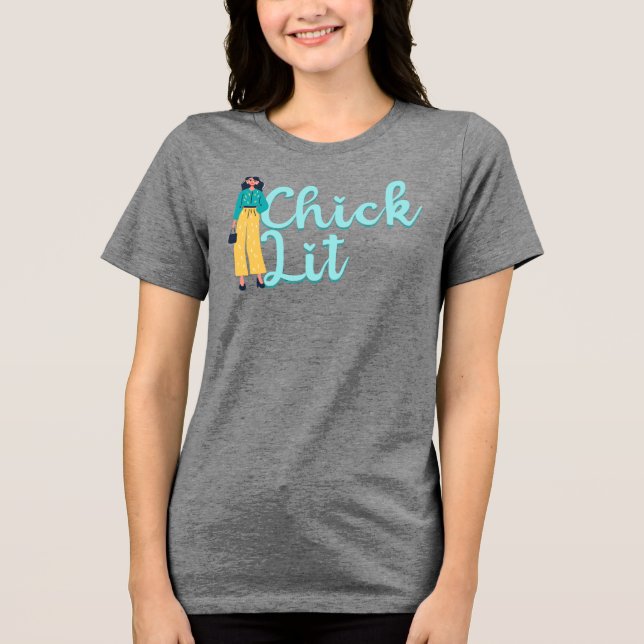 Chick Lit Genre Lovers T Shirt (Framsida)