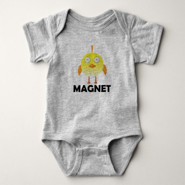 Chick Magnet - Baby Onesie i Jersey T Shirt (Framsida)