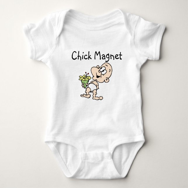 Chick Magnet Baby T-Shirt (Framsida)