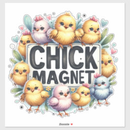 Chick Magnet - Cute Baby Chickar Klistermärken