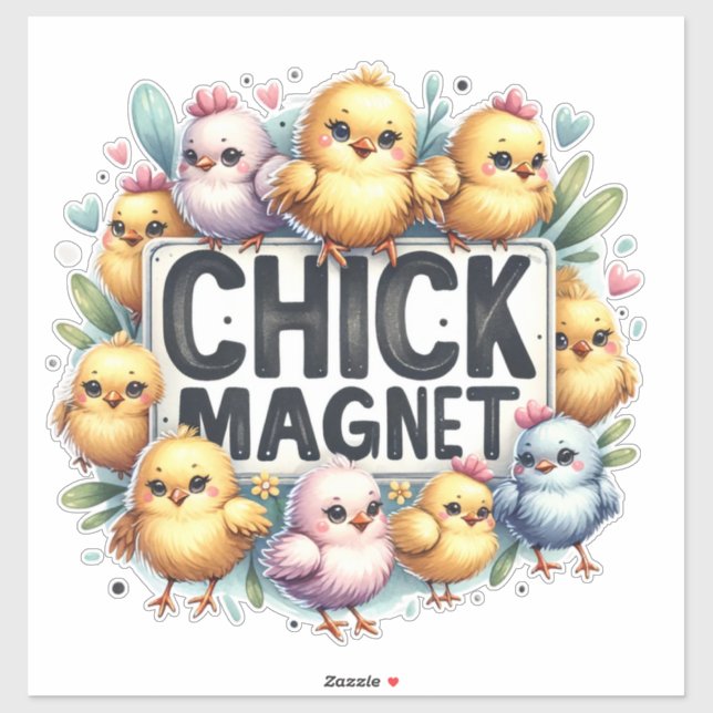 Chick Magnet - Cute Baby Chickar Klistermärken (Ark)