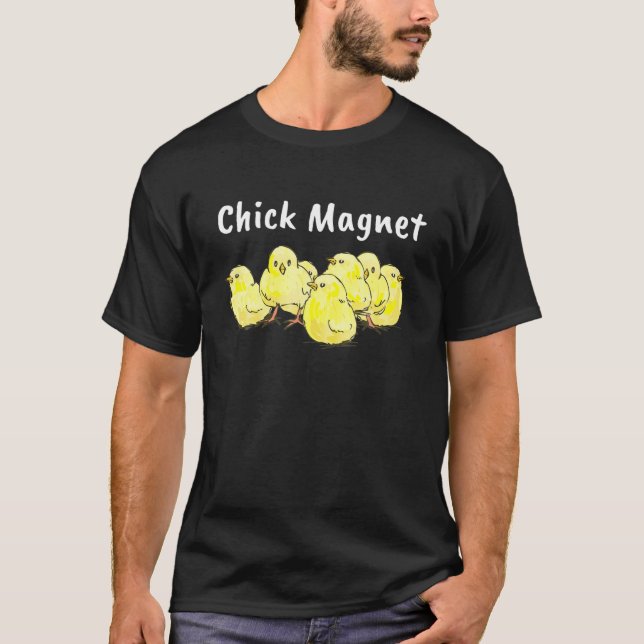 Chick Magnet Cute Little Chick Påsk Outfit for F T Shirt (Framsida)