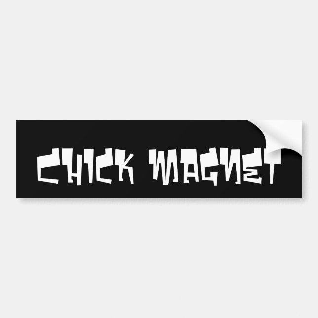 'Chick magnet'-dekal Bildekal (Framsidan)