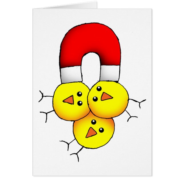 Chick Magnet Hälsningskort (Framsidan)