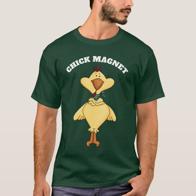 Chick Magnet Manar Basic Mörk T-Shirt (Framsida)
