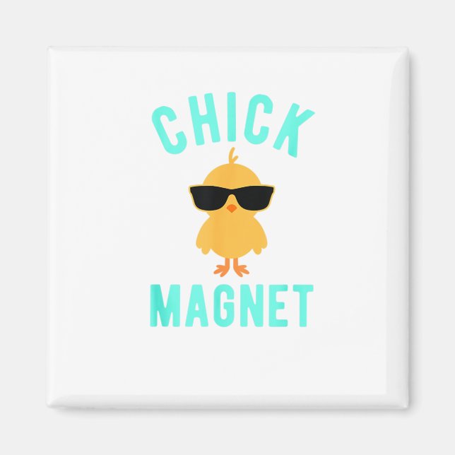 Chick Magnet Shirt Funny Påsk Shirt for Boys Kid (Framsidan)