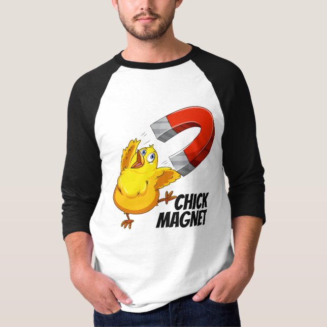 Chick Magnet-skjortor och jacka T Shirt (Framsida)