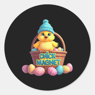 Chick Magnet! Skutt in i Påsk med vår goda boa Runt Klistermärke
