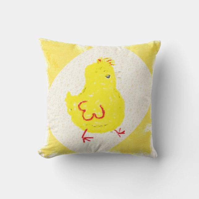 Chick med Hair Kudde (Framsida)