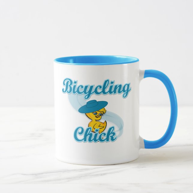 Chick nr 3 för bicykling mugg (Höger)