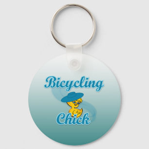 Chick nr 3 för bicykling nyckelring