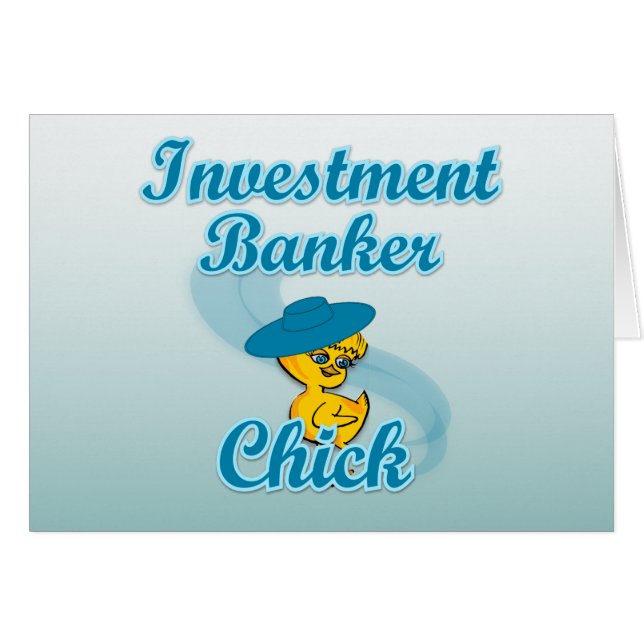 Chick nr 3 för investeringsbanker hälsningskort (Framsidan Horizontal)