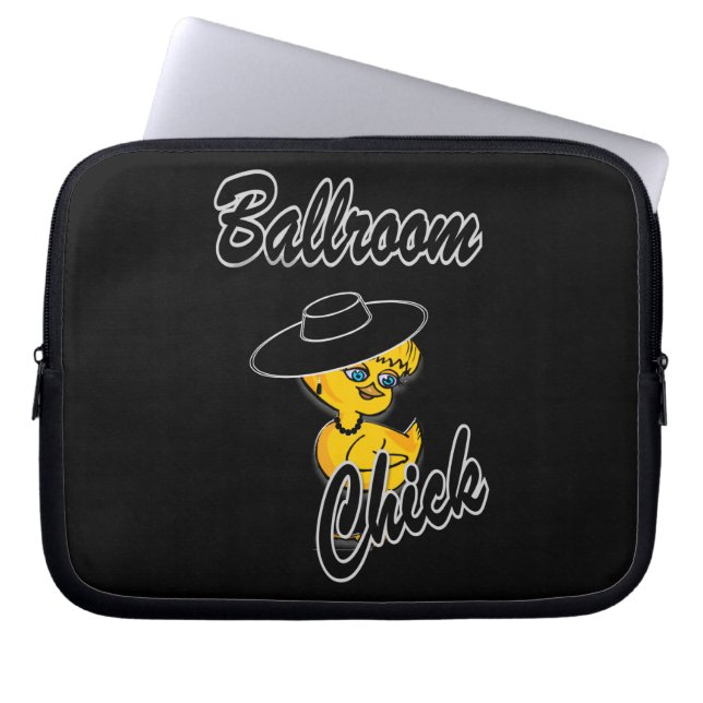 Chick nr 4 i ballroom laptop sleeve (Framsidan)