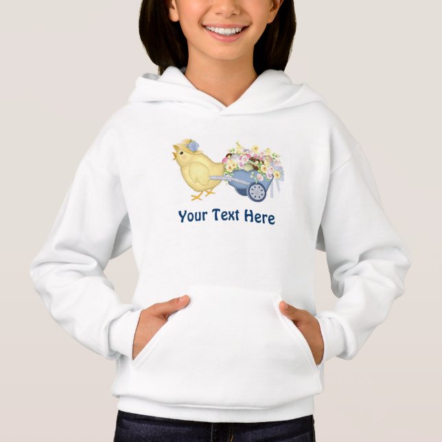 Chick och kundvagn t shirt (Framsida)