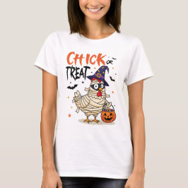 Chick or Treat - Halloween Mummy Chicken T Shirt