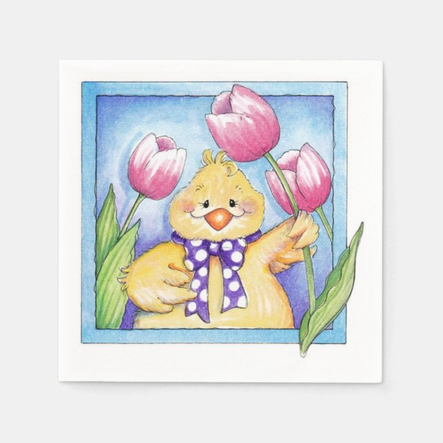 Chick - Pappra blöjor Pappersservett (Framsidan)