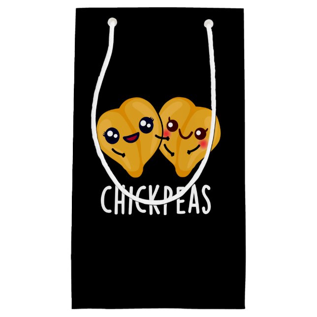 Chick Peas Funny Food Pun Mörk BG (Framsidan)