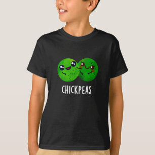 Chick Peas Funny Girl Pea Pun Mörk BG T Shirt