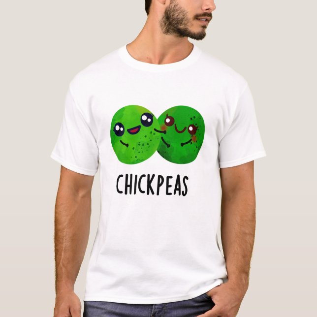 Chick Peas Funny Girl Pea Pun T Shirt (Framsida)