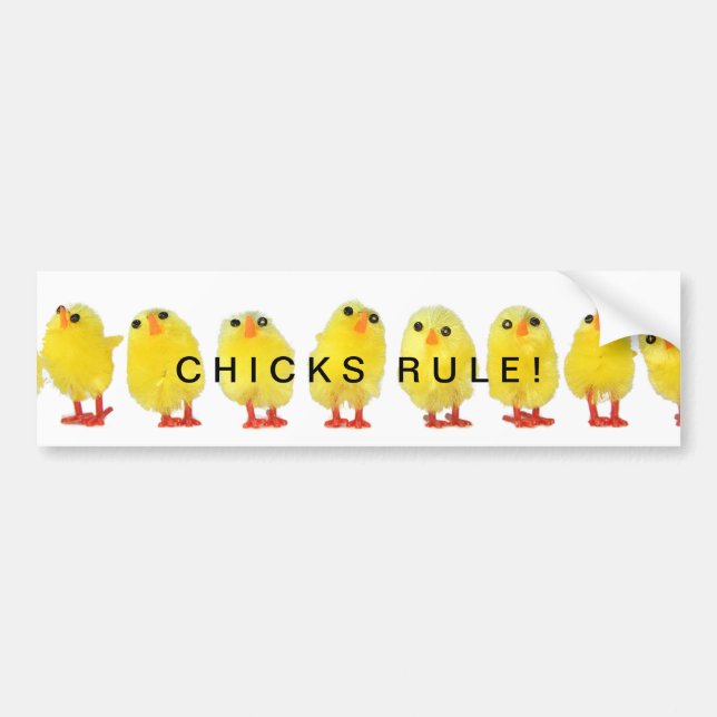 Chick Regelstötfångare Bildekal (Framsidan)