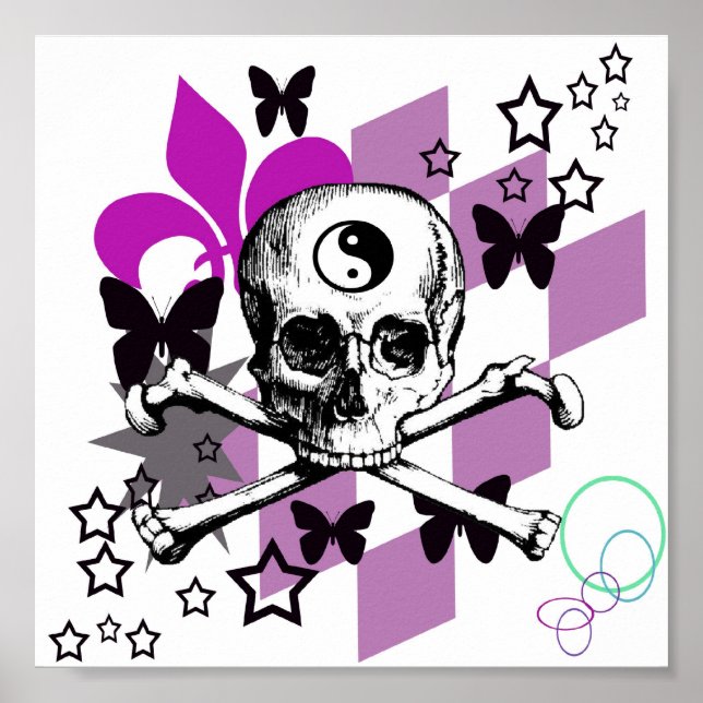 Chick Skull Poster (Framsidan)