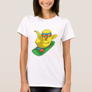 Chick Snowboarder Snowboard T Shirt