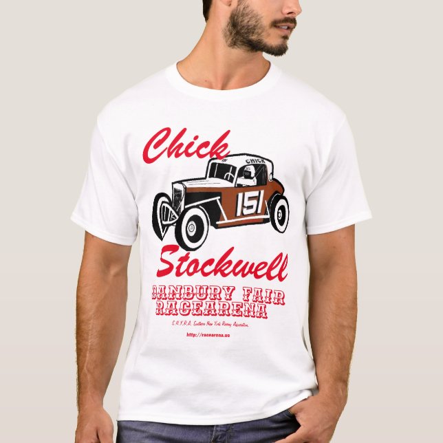 Chick Stockwell Old Time Race Car Racearena T-Shir T Shirt (Framsida)