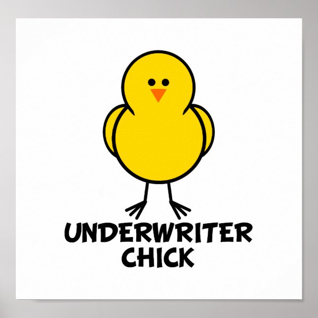 Chick under skrivmaskin poster (Framsidan)