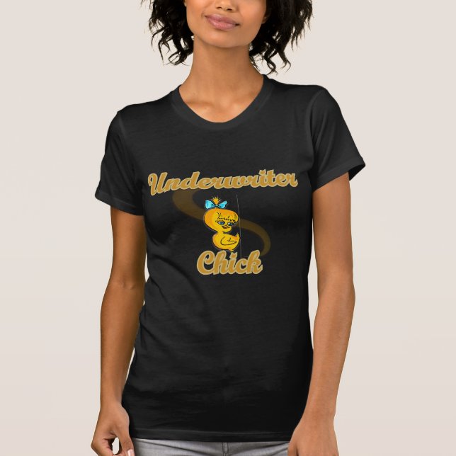 Chick under skrivmaskin tee (Framsida)