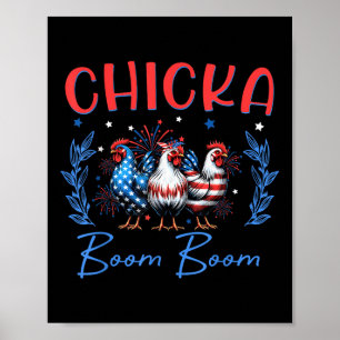 Chicka Chicken Boom Boom Gravid Freedom Indepen Poster