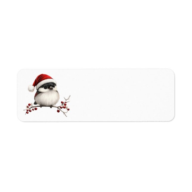 Chickadee Adressetiketters Returadress Etikett (Framsidan)