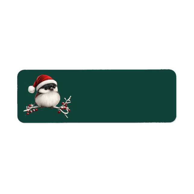 Chickadee Adressetiketters Returadress Etikett (Framsidan)