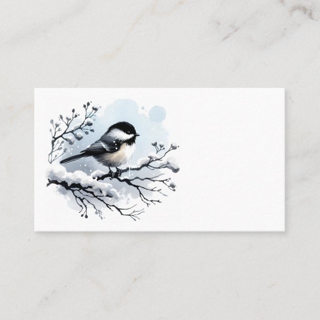 Chickadee Affärskort Visitkort (Framsida)