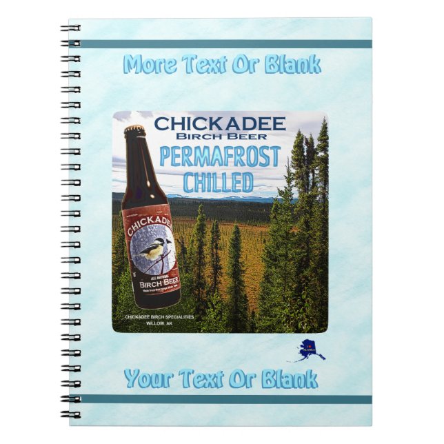Chickadee Birch Beer Anteckningsbok Med Spiral (Framsidan)