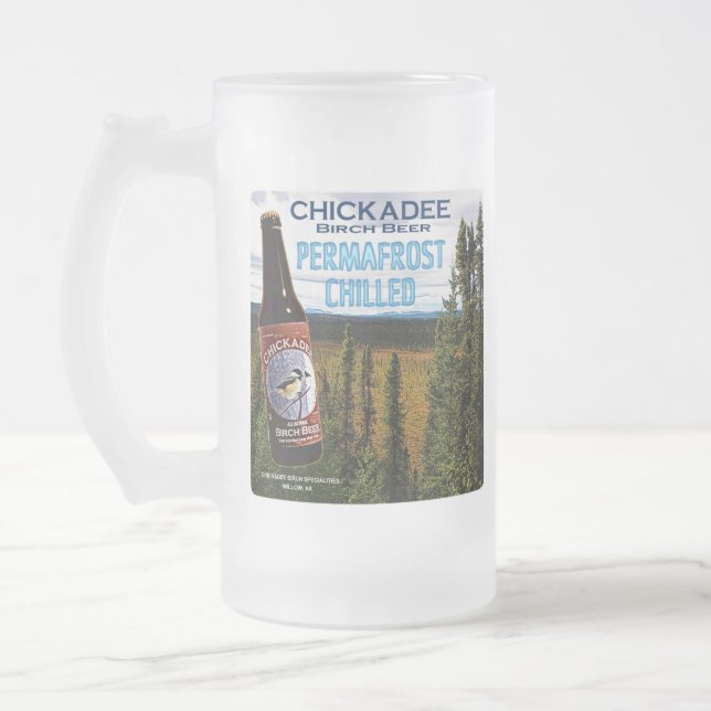 Chickadee Birch Beer Frostat Ölglas (Vänster)