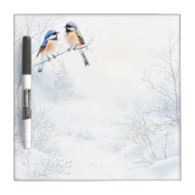 Chickadee Bird i vinterjul