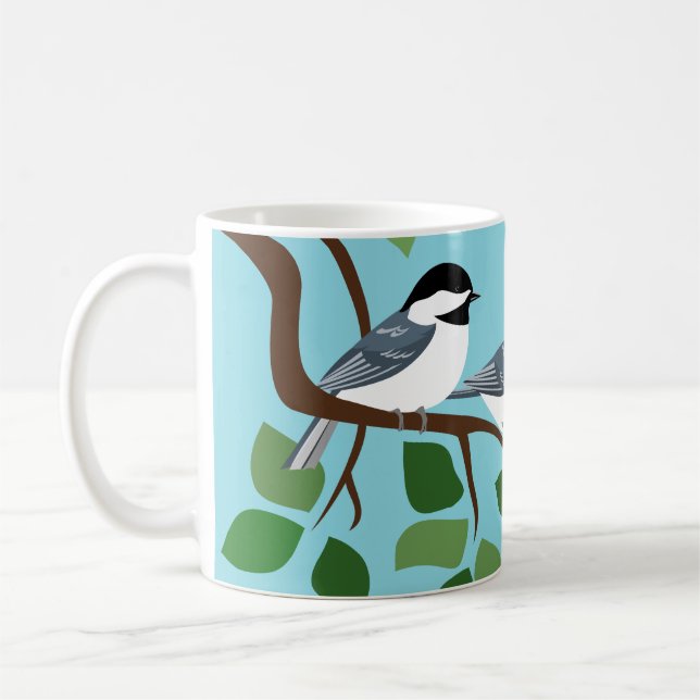 Chickadee Bird Mugg (Vänster)