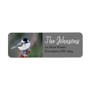 Chickadee Bird Personlig Returetiketters Returadress Etikett