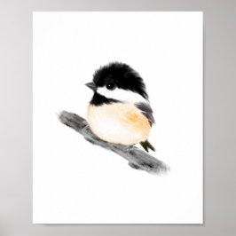 Chickadee Bird Poster Skriv ut