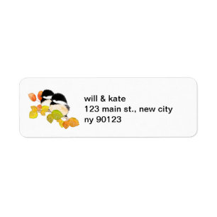 Chickadee Bird Returetiketters Returadress Etikett